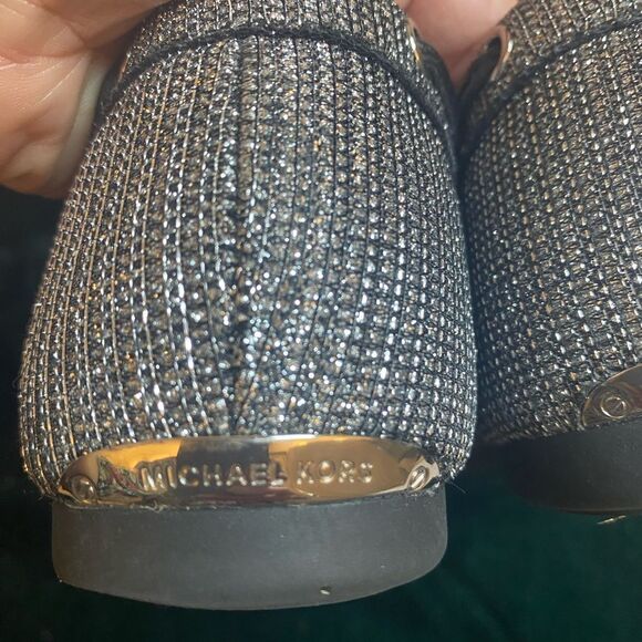 Michael Kors silver loafers, size 7,5 - Picture 5 of 11